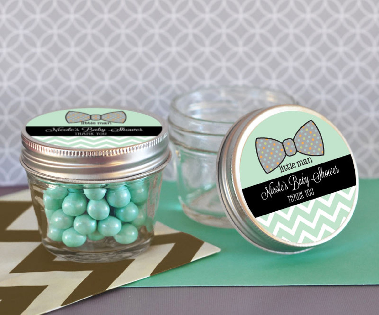 Baby Shower Mini Mason Jar Favors 4 Oz Mason Jar Small Mason Etsy