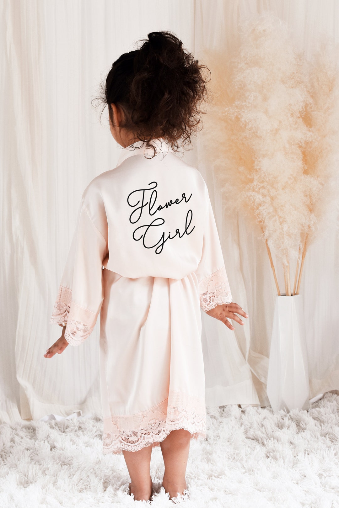 Flower Girl Robes Flower Girl Gift Ideas Satin Flower Girl - Etsy