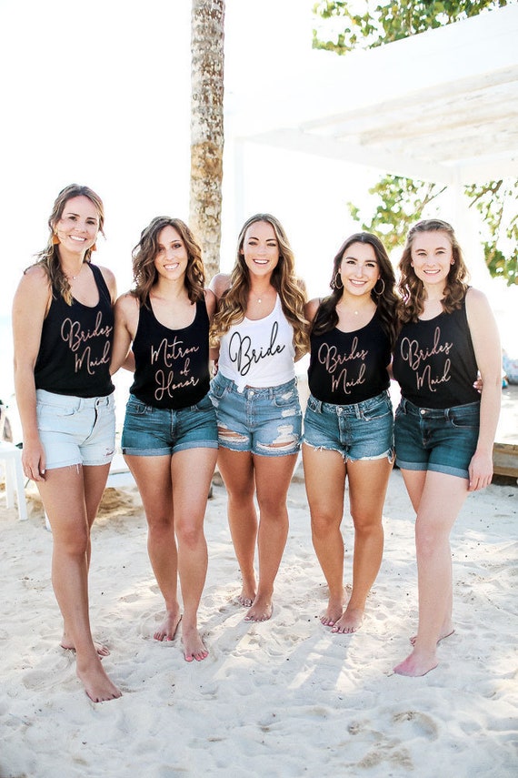 bridal party tank tops