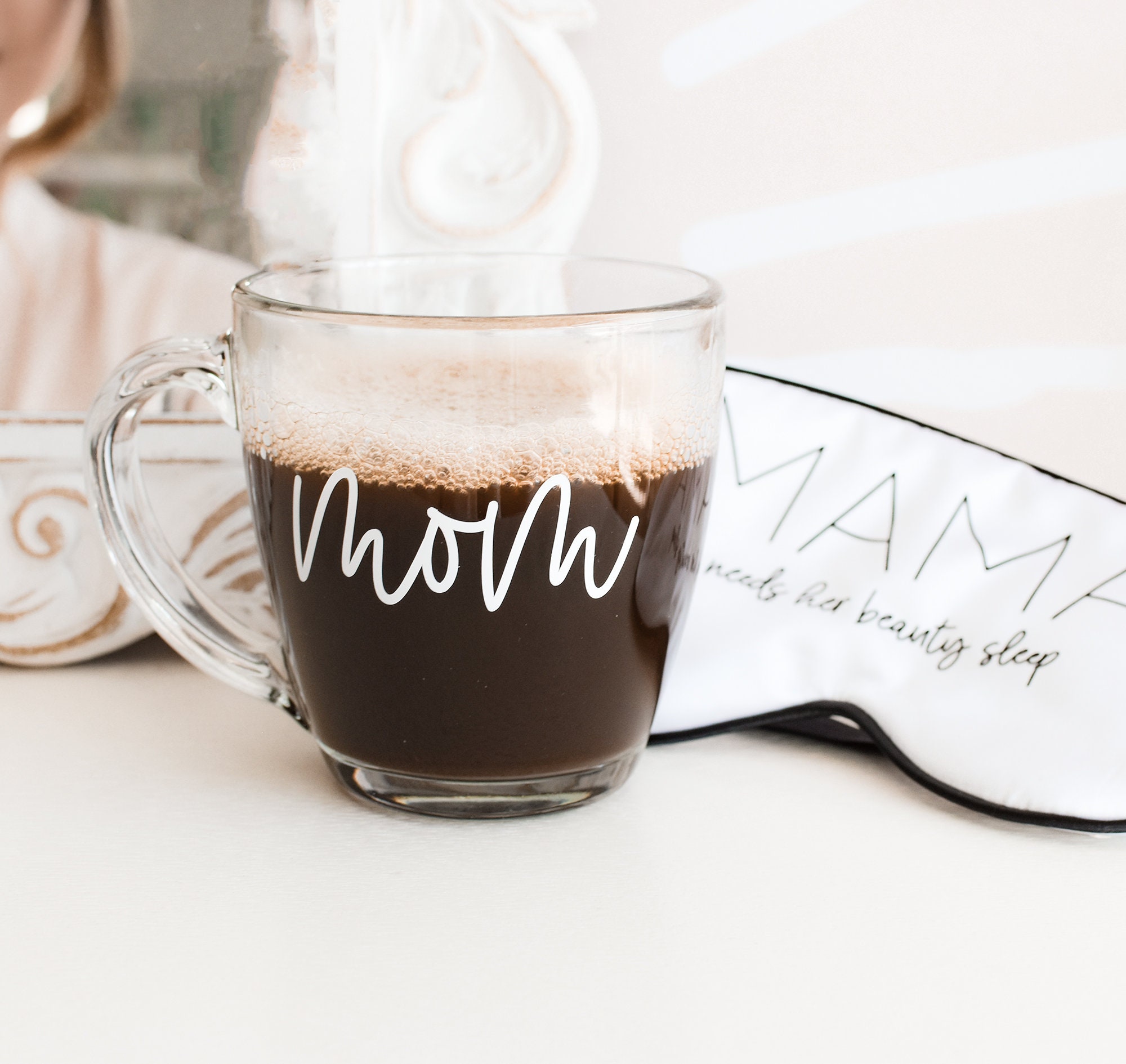  Mom Fuel Coffee Mug Tumbler - Mom Gift Coffee Mug - Mom Cup - Cute Gifts  for Mother, New Moms, Mommy, Mama for Birthday, Mother's Day (14 oz)