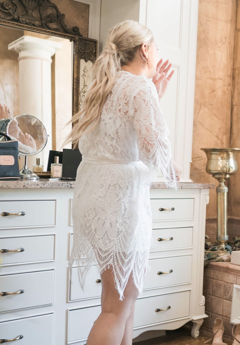 Bride Beach Robe Bride Beach Cover up Lace Cover up Etsy