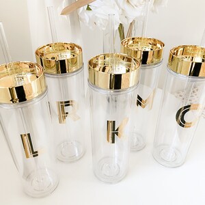 Teen Gift for Teen Girls Gold Monogram Tumbler Monogram Gift for Girl Christmas Gifts for Friends, Coworkers, Mom EB3113 afbeelding 7