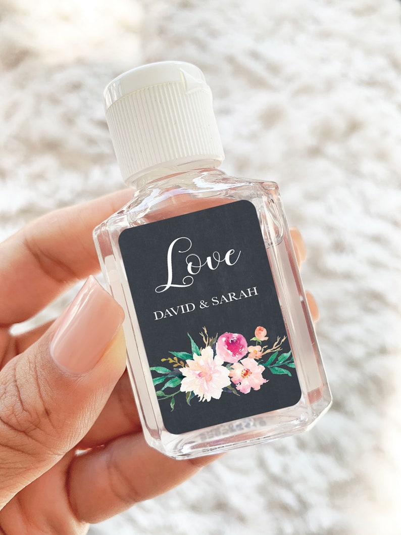 Personalized Hand Sanitizer Favors Unique Wedding Favors