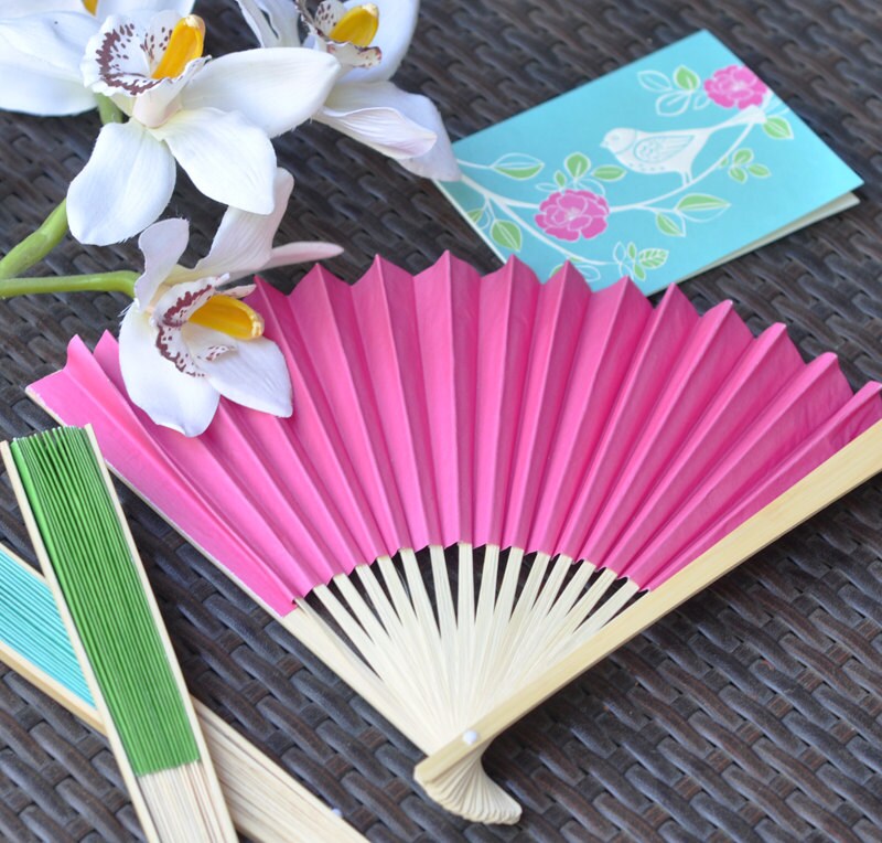 Paper Fan Hand Fan Wedding Fans Paper Hand Fan Paper Wedding Etsy