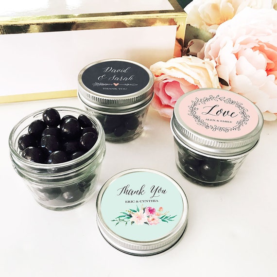 4 Oz Mason Jar Mini Mason Jar Small Mason Jar Wedding Favors Small Mason Jars With Lids Baby Shower Favors Eb2392gdn Set Of 12 By Mod Party Catch My Party