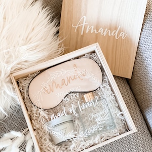 Bridesmaid Proposal Box Custom Wooden Gift Boxes for Bridesmaids Will you be my Bridesmaid Box with Name & Card Option EB3459P EMPTY image 7