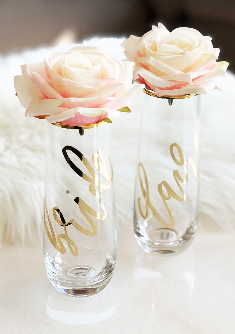 Bride Champagne Flute Bride Wine Glass Bride Cup Bride Etsy