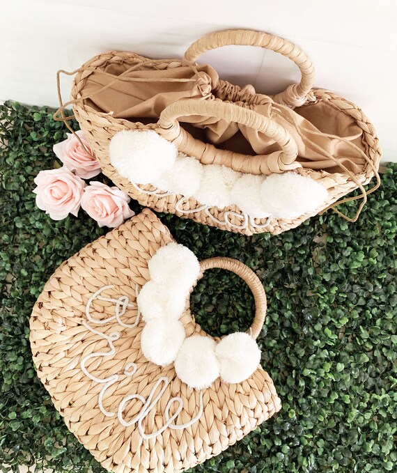 Bride straw deals bag