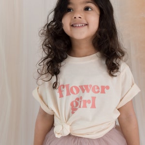 Flower Girl Shirt for Little Girls Flower Girl Gift Cute Tshirt Flower Girl Top Flower Girl Ideas EB3161GFL FLOWER GIRL SHIRT image 5