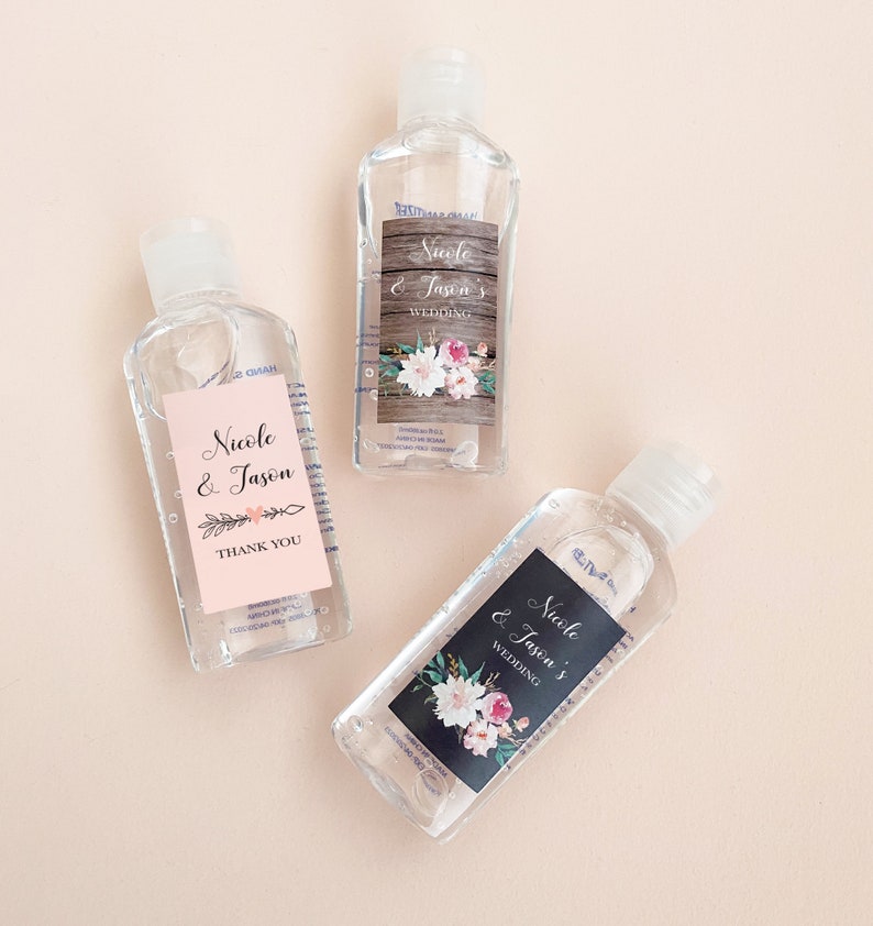Hand Sanitizer Favors Personalized Hand Sanitizer Labels image 0