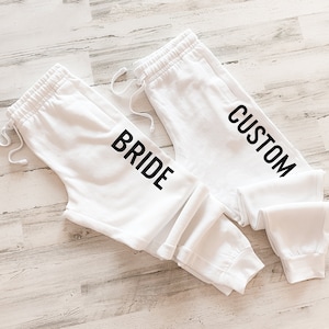 Custom Joggers Bride Jogger Winter Gift for Bride to Be Holiday Gift Ideas for Bride Bride Gift Bridal Shower Gift (EB3457CT)