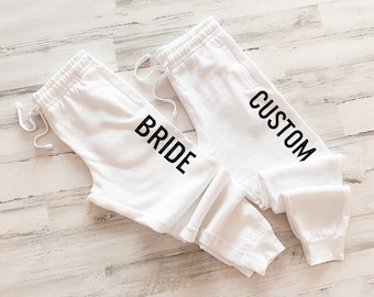 Custom Joggers Bride Jogger Winter Gift for Bride to Be Holiday Gift Ideas for Bride Bride Gift Bridal Shower Gift (EB3457CT)