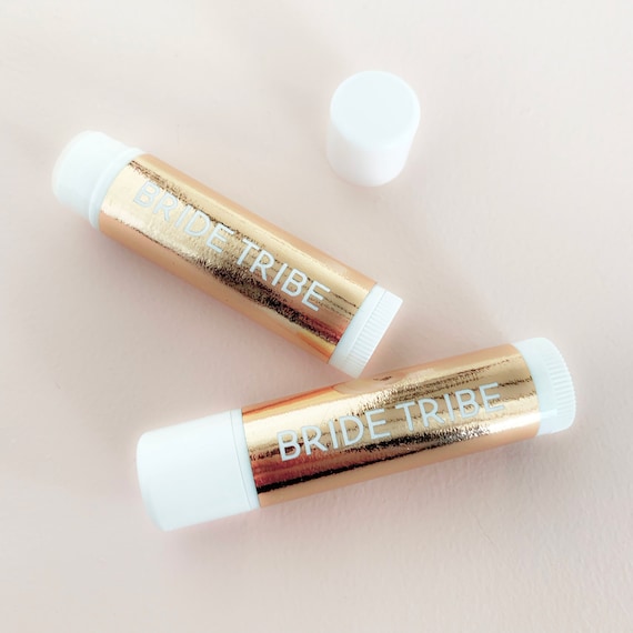 Bride Tribe Lip Balm for Bachelorette Party Favor Lip Balm Favors Inexpensive Bridesmaid Gift Ideas (EB3375TRB) set of 6 Lip Balms Il_570xn