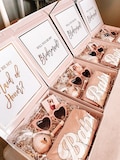 Bridesmaid Gift Box PINK Bridesmaid Box Gifts Personalized Pink Box Pink Bridesmaid Gift Idea (EB3388BPW) Bridesmaid Proposal Box EMPTY