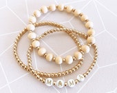 Mama Bracelet Gift Jewelry for Mom Bracelet Beaded Bracelet Set New Mom Gift Baby Shower (EB3476MOM) Beaded Bracelet Set Il_170x135