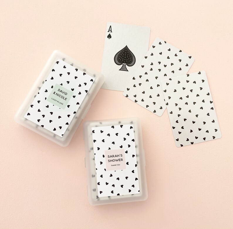 Personalized Playing Cards Wedding Favors Unique Bridal Shower Etsy