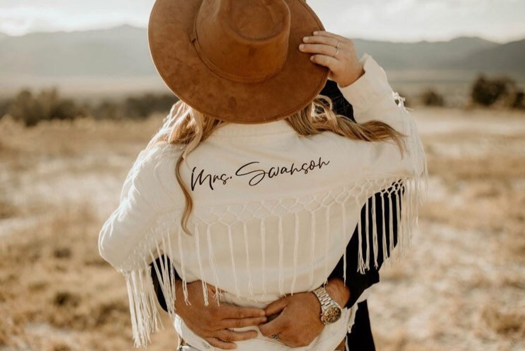 White fringe jean jacket cheap