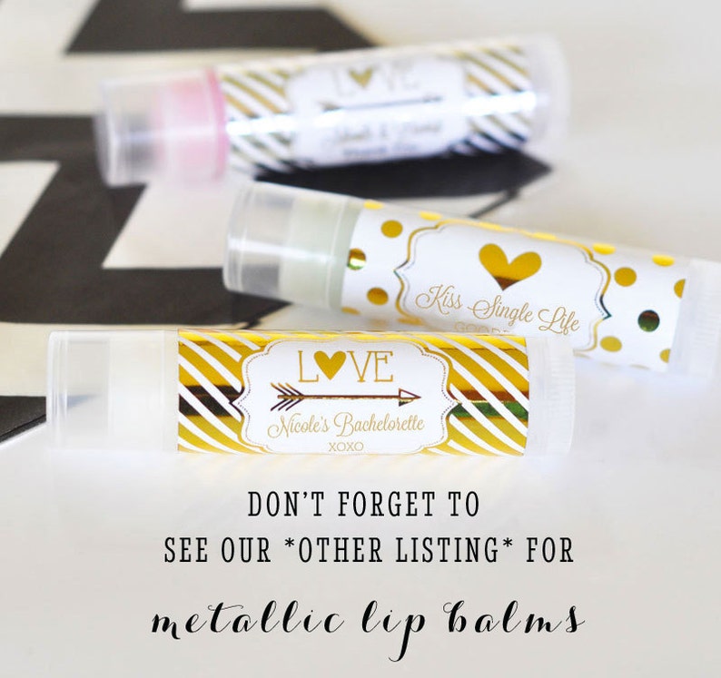 Wedding Lip Balm Favors Custom Lip Balm Labels Unique Etsy