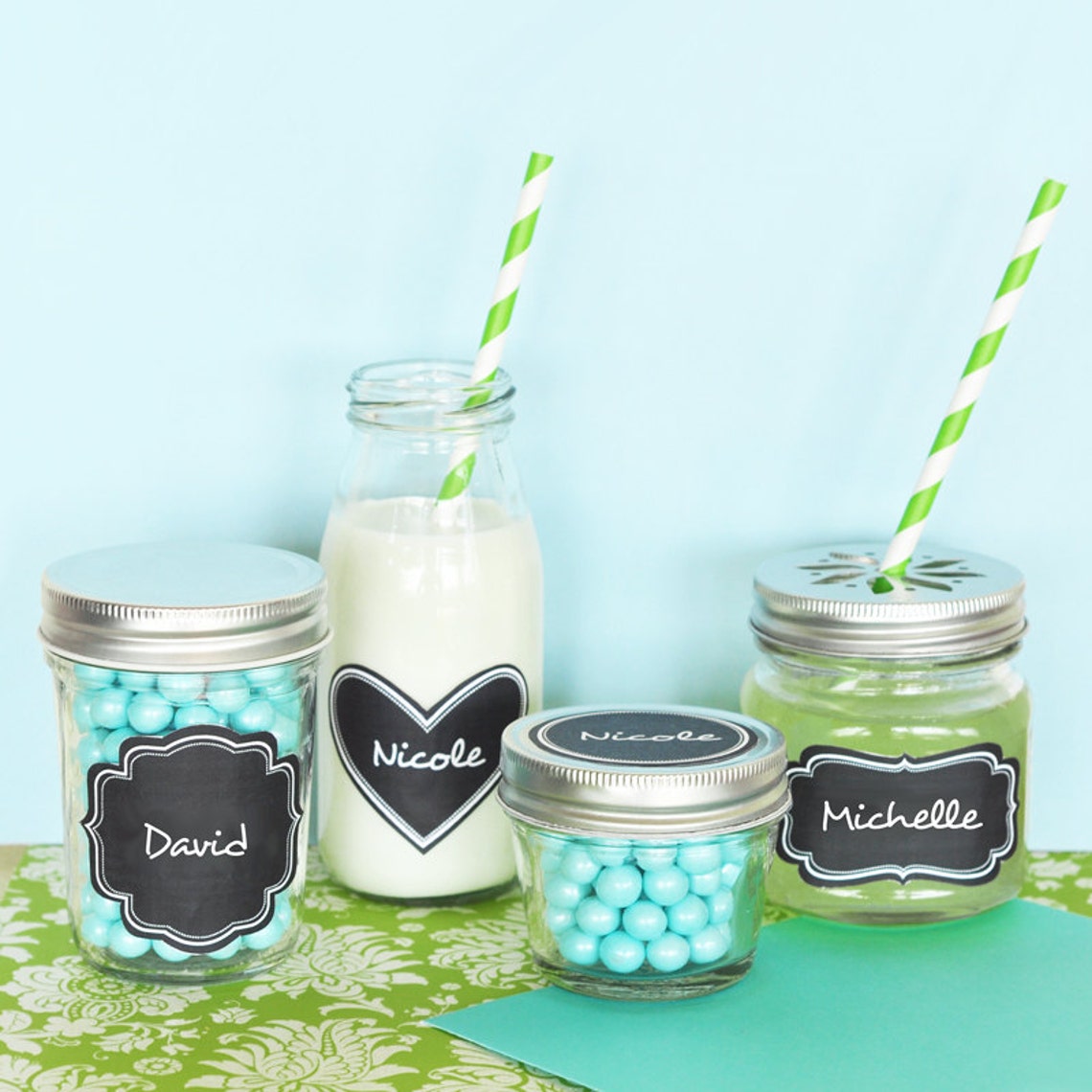 Chalkboard Stickers Chalkboard Labels Chalk Board Labels Etsy