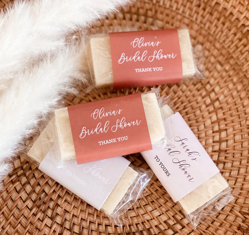 Bridal Shower Favors Soap Favors Bridal Shower Soap Favors Mini Soap Favors Personalized Soap Party Favors 3 EB3274CT set of 15 image 2