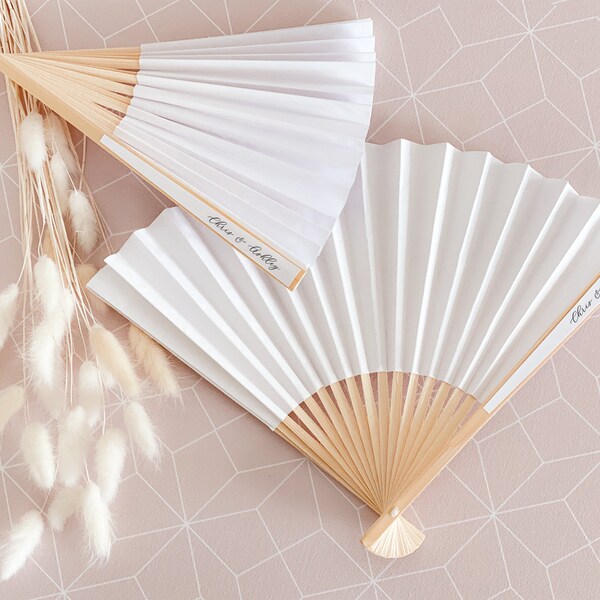 Personalized Hand Fans Etsy