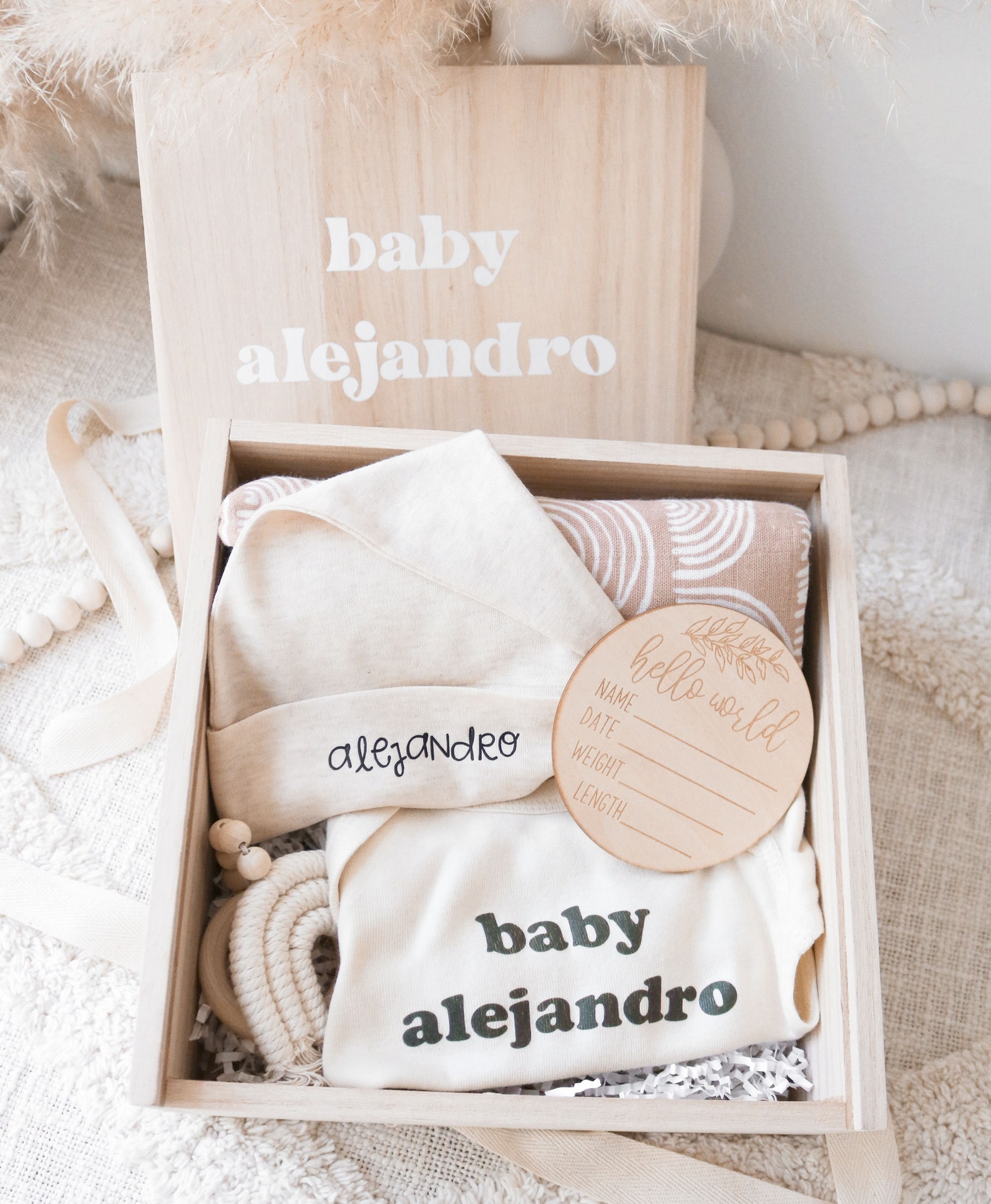 Baby Keepsake Gift Box Baby Shower Gift Box Baby's First Keepsake Box