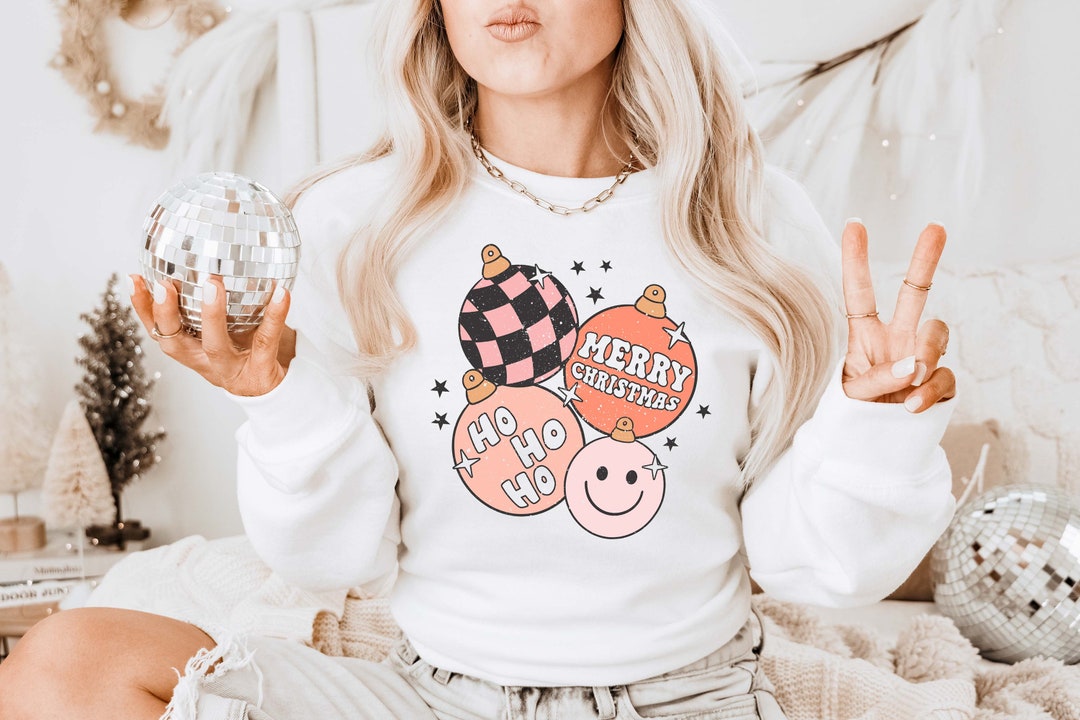 Christmas Sweatshirt for Women Winter Crewneck Gift for Her Holiday