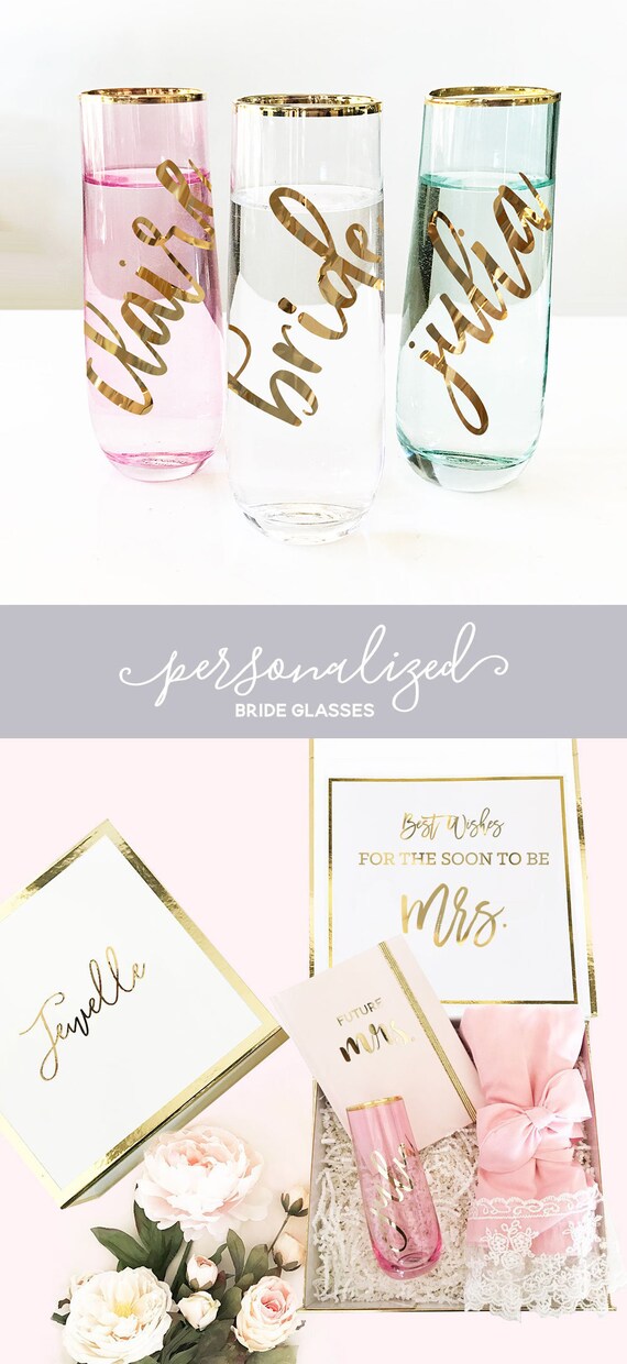Bride Champagne Flute Bride Wine Glass Bride Cup Bride Glasses
