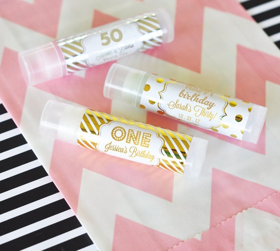 LV Lip Balm Favors Pink — Luxury Party Items