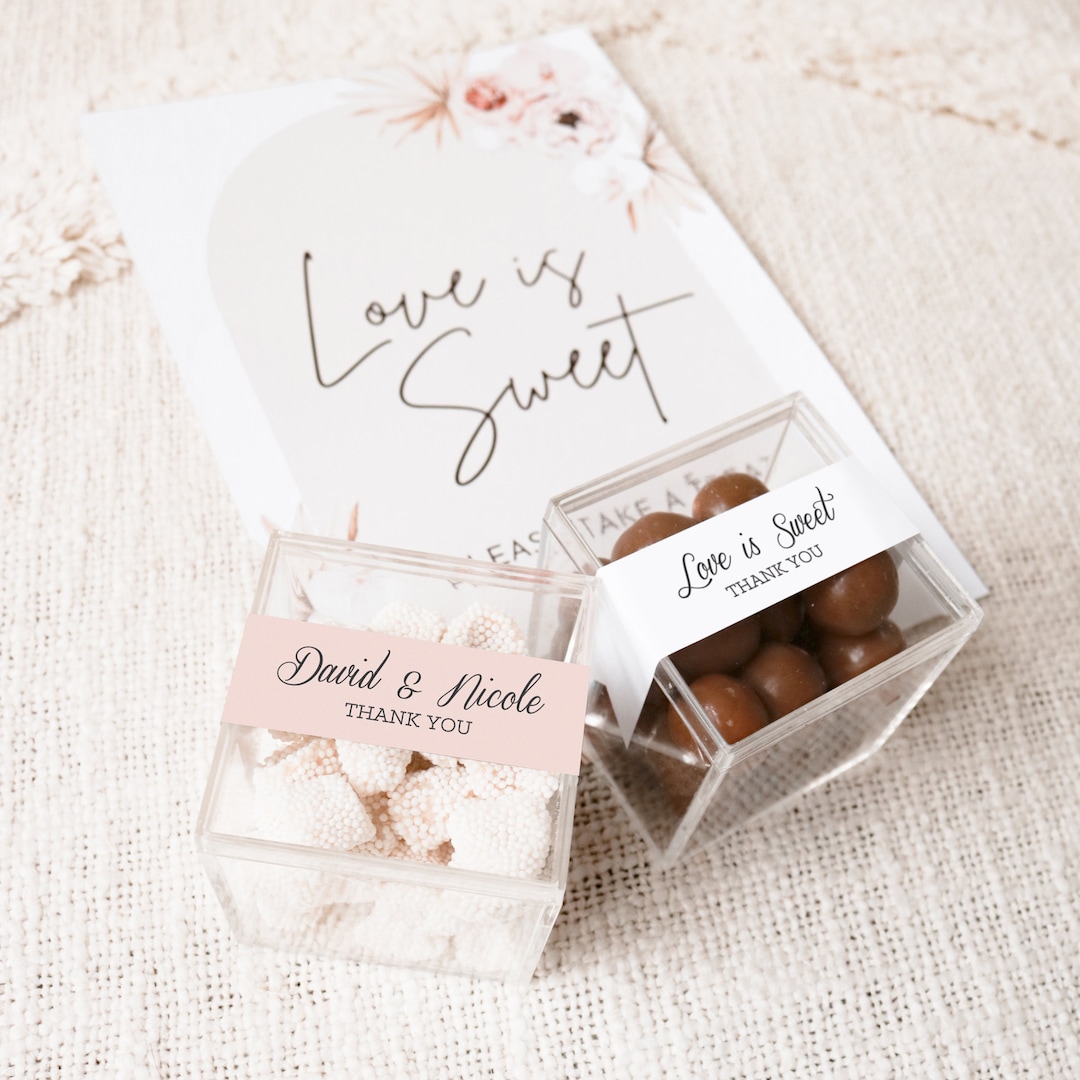 Custom Wedding Favors DIY Candy Box Favors Love is Sweet Favor Idea