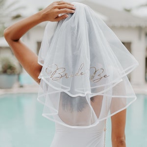 Bachelorette Party Veil Bride Veil Bachlorette Veil Bride Veil Hen Party Veil Bridal Shower Veil Bride to Be Veil   (EB3296BTB)