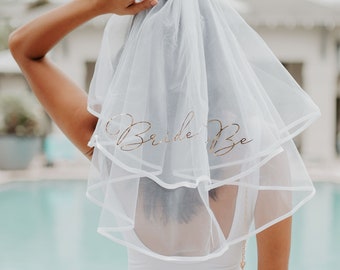 Bachelorette Party Veil Bride Veil Bachlorette Veil Bride Veil Hen Party Veil Bridal Shower Veil Bride to Be Veil   (EB3296BTB)