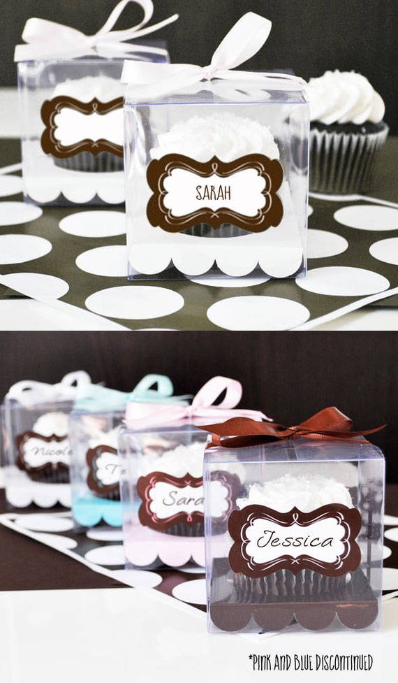Clear Cupcake Boxes Cupcake Box Insert Clear Cupcake Favor Etsy