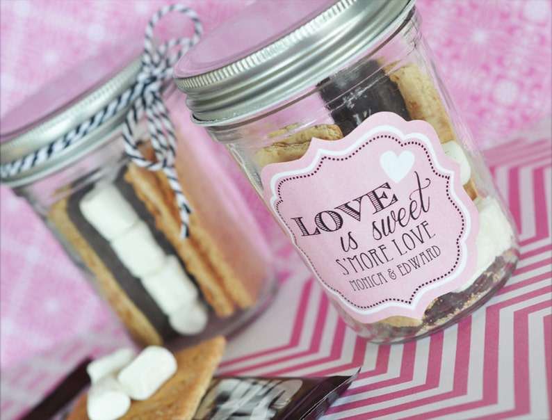 Personalized Mason Jar Labels Wedding Mason Jar Labels Etsy