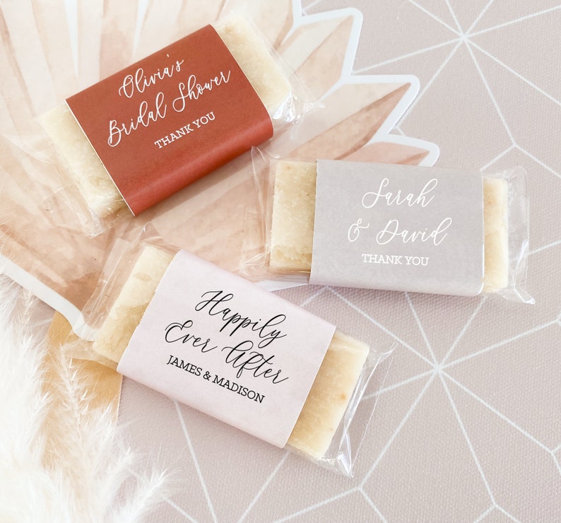 Bridal Shower Favors Soap Favors Bridal Shower Soap Favors Mini Soap Favors Personalized Soap Party Favors 3 EB3274CT set of 15 image 3