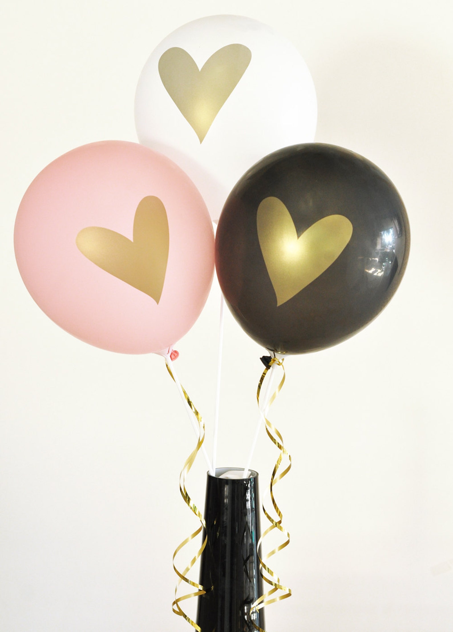 Black and Gold Wedding Shower Decorations Black and Gold Party Etsy
