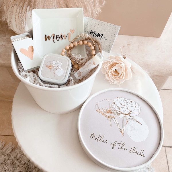 Mother of the Bride Gift Box Mother of the Groom Gift Ideas (EB3250POPMOM) Complete Gift Set