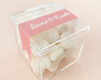 Warmtree warmtree 12 pcs diamond candy boxes plastic wedding favor