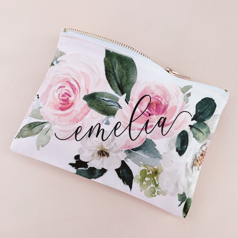 Bride Makeup Bag Bride Cosmetic Bag Bridal Shower Gifts Etsy