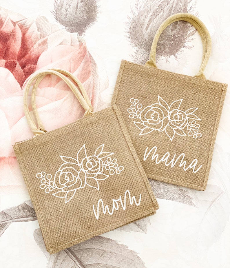 Mom Tote Bag Mama Tote Mom Gift Bag Mothers Day Gift Bag Mom Etsy