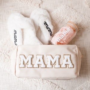 Mother's Day Gift Bag Idea Mama Gift Bag Makeup Bag for Mom Gift for Birthday Mom Travel Bag Cosmetic Make Up Bag Large EB3497MOM EMPTY image 3