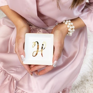 Bridesmaid Gift Ideas Jewelry Dish Personalized Ring Dish Personalized Bridesmaid Gifts for Bridesmaids Maid of Honor Gift Ideas EB3180SM immagine 3