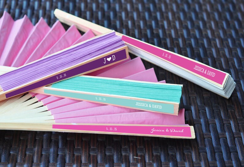 Personalized Fans Personalized Hand Fans Personalized Etsy