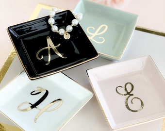 Personalized Ring Dish Personalized Bridesmaid Gifts Bridesmaid Jewelry Box Personalized Jewelry Dish Monogram Ring Dish  (EB3180SM)