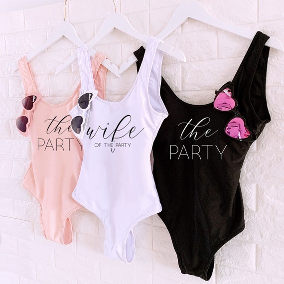 Wife of the Party Swimsuit Bride to Be Swimsuit One Piece Bachelorette  Swimsuits Bride Bachelorette Swim Suit for Bridesmaids EB3342WD -   Denmark