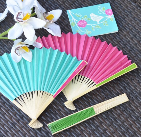cheap personalized paper fans