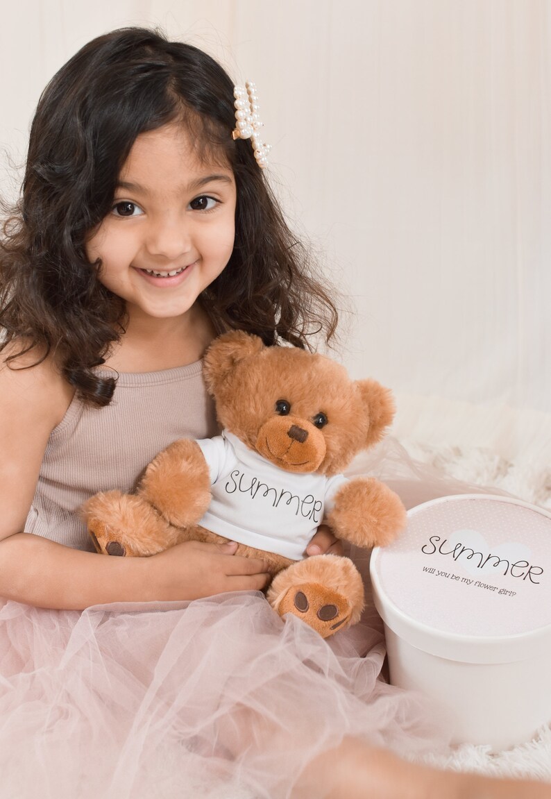 Flower Girl Proposal Bear Flower Girl Gifts for Toddlers Etsy