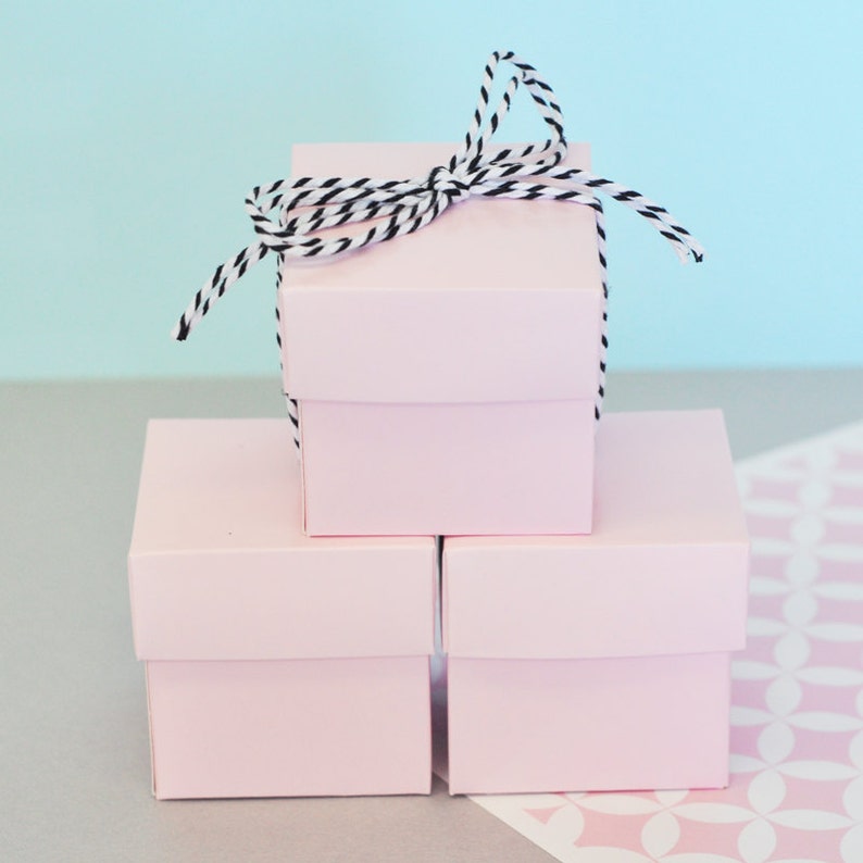 PINK Favor Box Party Favor Boxes Wedding Favor Boxes Etsy