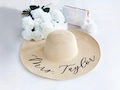 Floppy Beach Hat Personalized Bride Hat Floppy Hat with Name Custom Personalized Beach Hat Honeymoon Must Have Honeymoon Gifts (EB3270P)