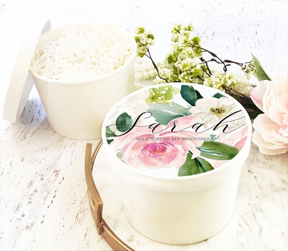 bridesmaid proposal box with robe